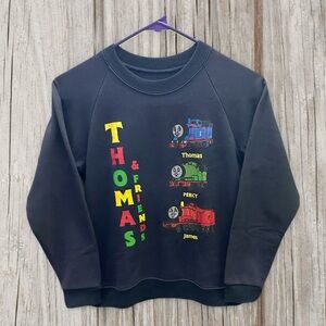 Thomas & Friends Kids Sweatshirt - Black with Colorful Print